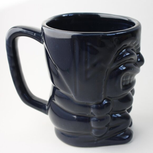 Vintage Tiki Mug Navy Blue tiki mug Tiki party NBU - Picture 1 of 6